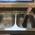 JB Testing out the sink drain
